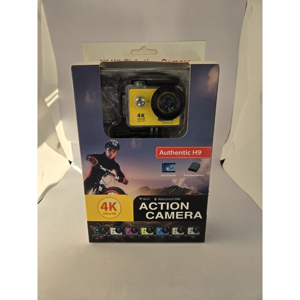 Authentic H9 4K Ultra HD Action Camera in yellow Brand New